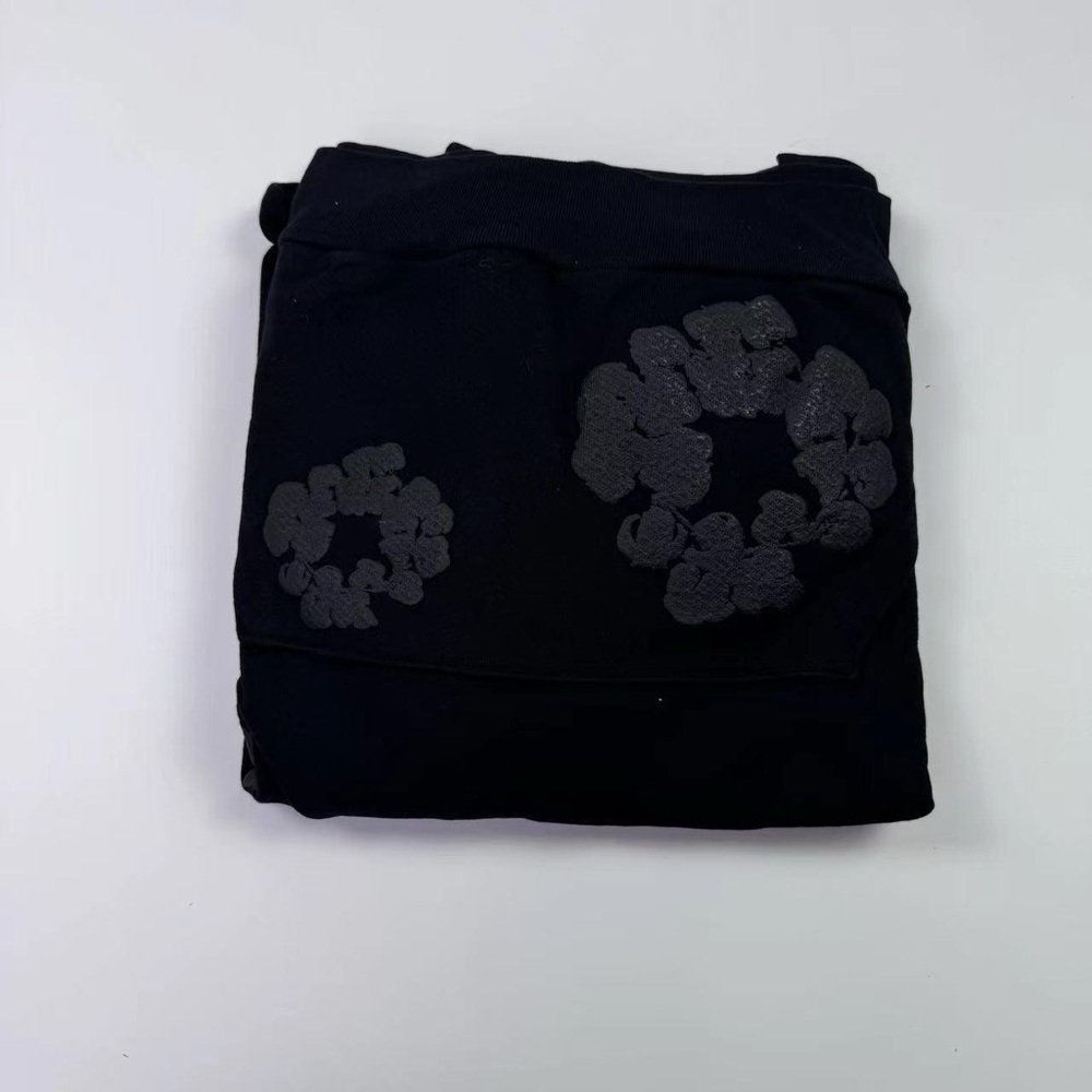 DENIM TEARS MONO BLACK HOODIE brand new